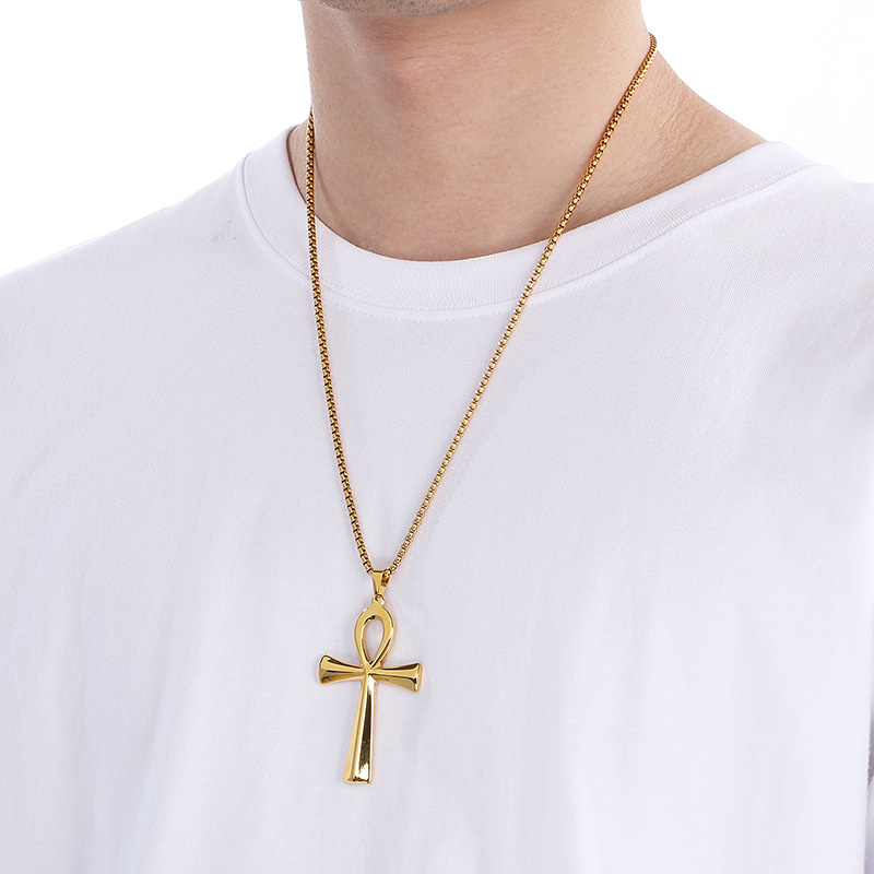 Women Accessories Bd - Collier pendentif croix poli Kalen Creative