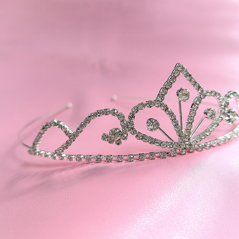 Women Knight Accessories - Couronne de mariée en strass couleur