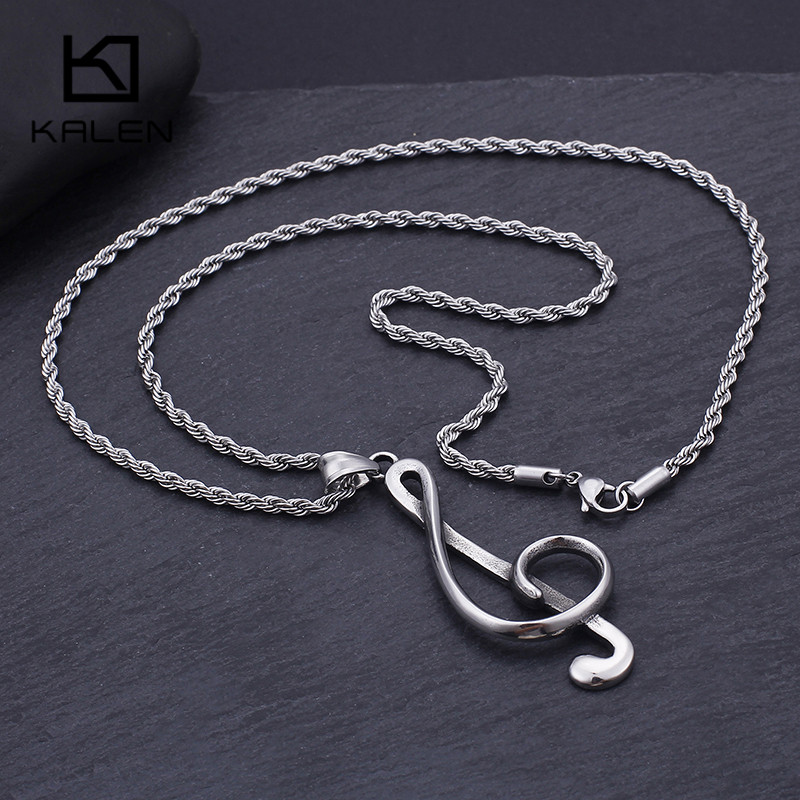 Women Accessories Bd - Collier Pendentif Note de Musique en