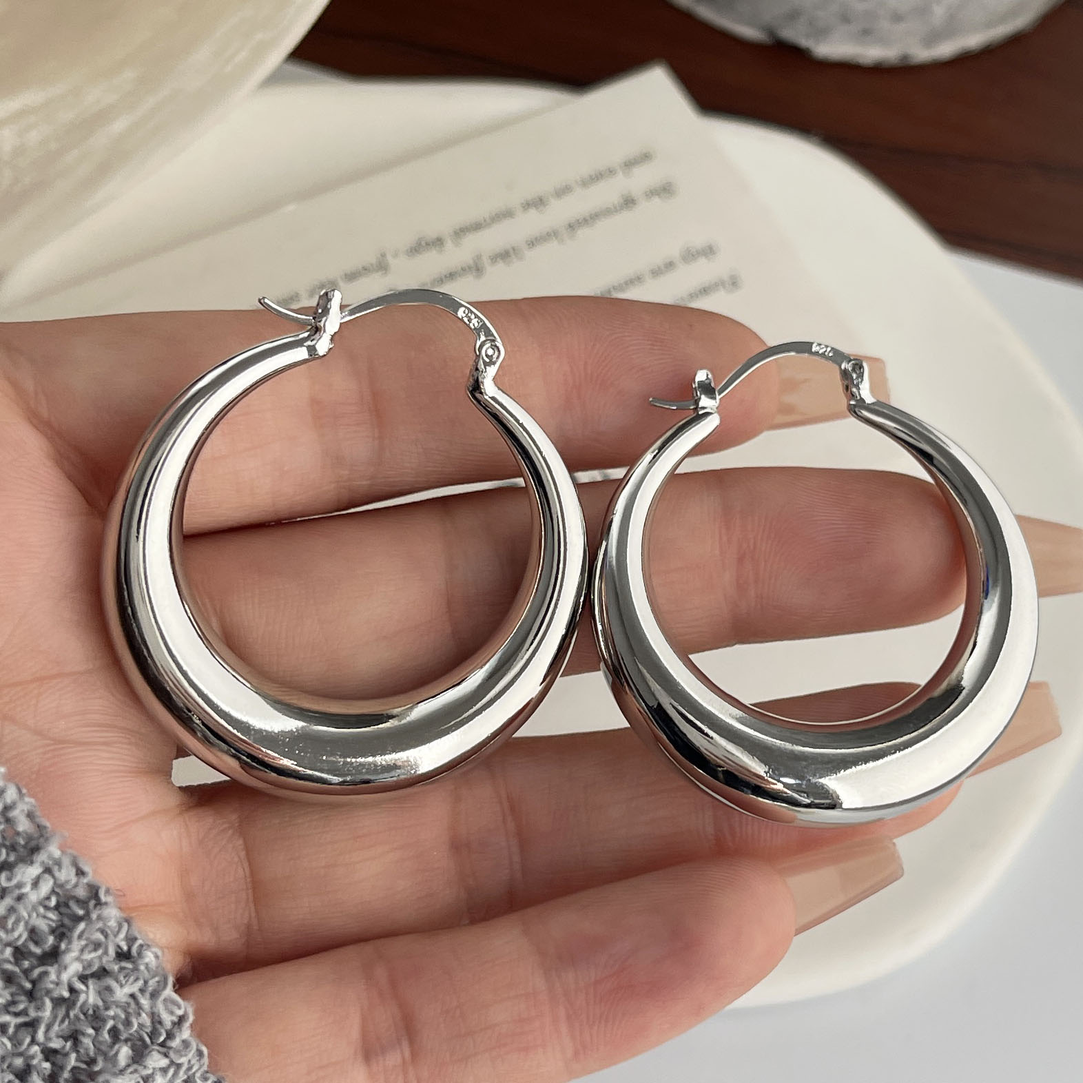 Boucles d'oreilles Vintage en  - Statement Earrings Oversized avis et prix