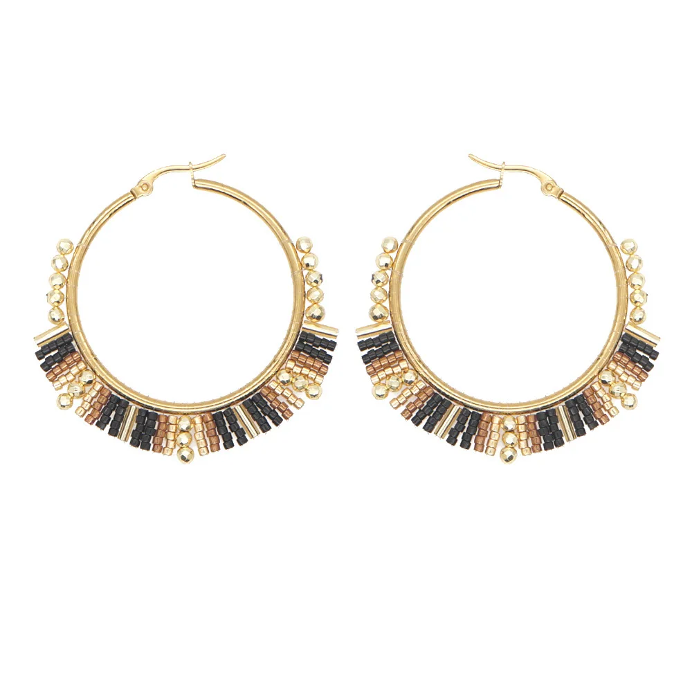 Boucles d'oreilles en perles d - Statement Earrings Oversized avis et prix