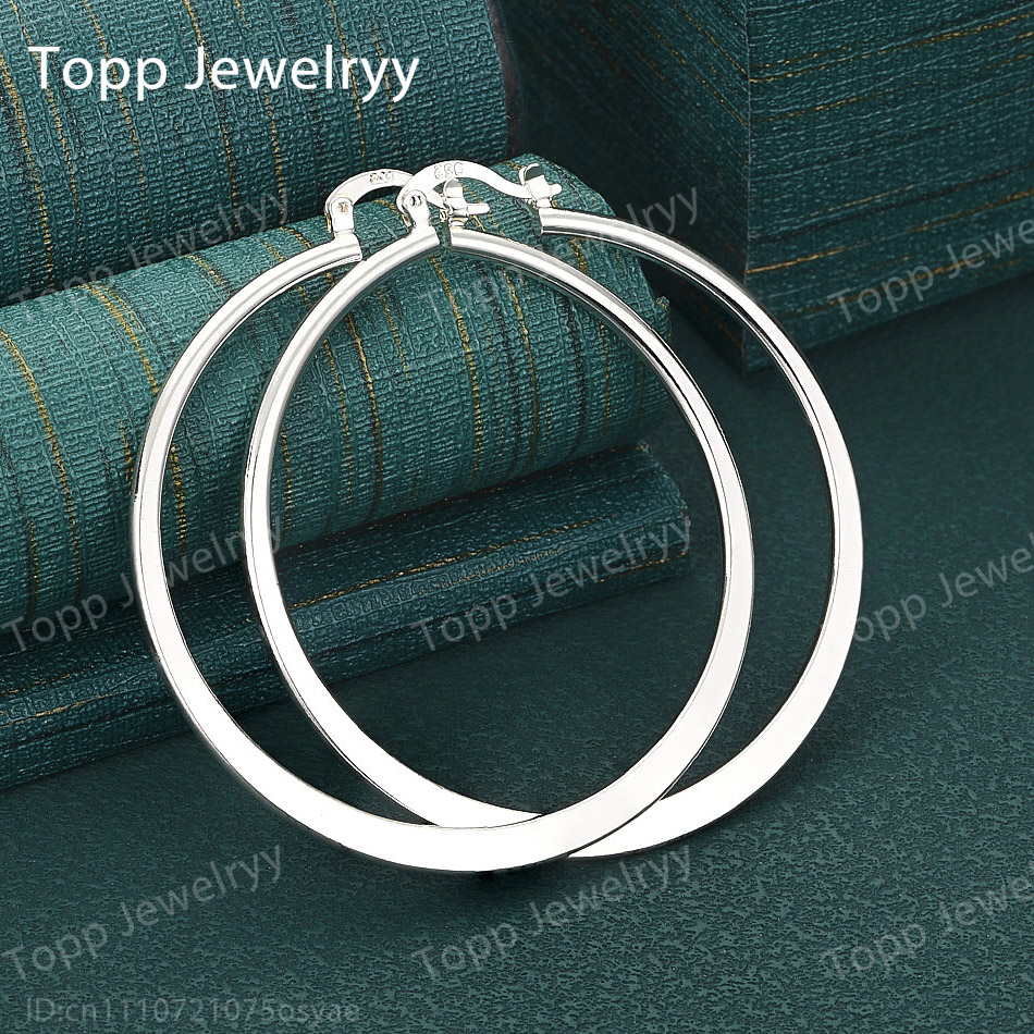 Boucles d'oreilles plates rond - Statement Earrings Oversized avis et prix