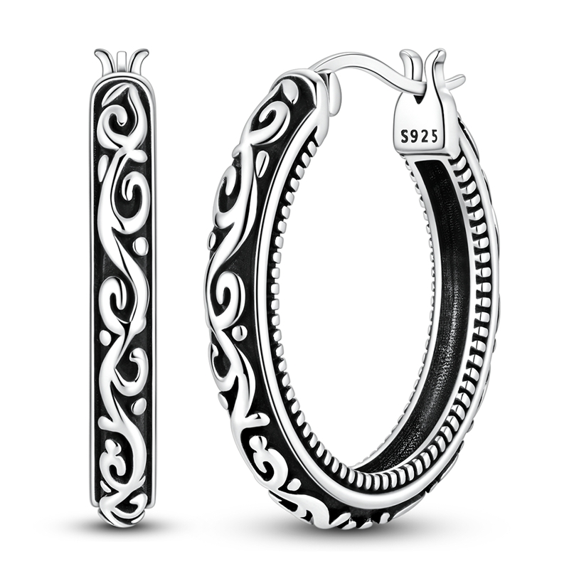 Boucles d'oreilles en argent S - Statement Earrings Oversized avis et prix